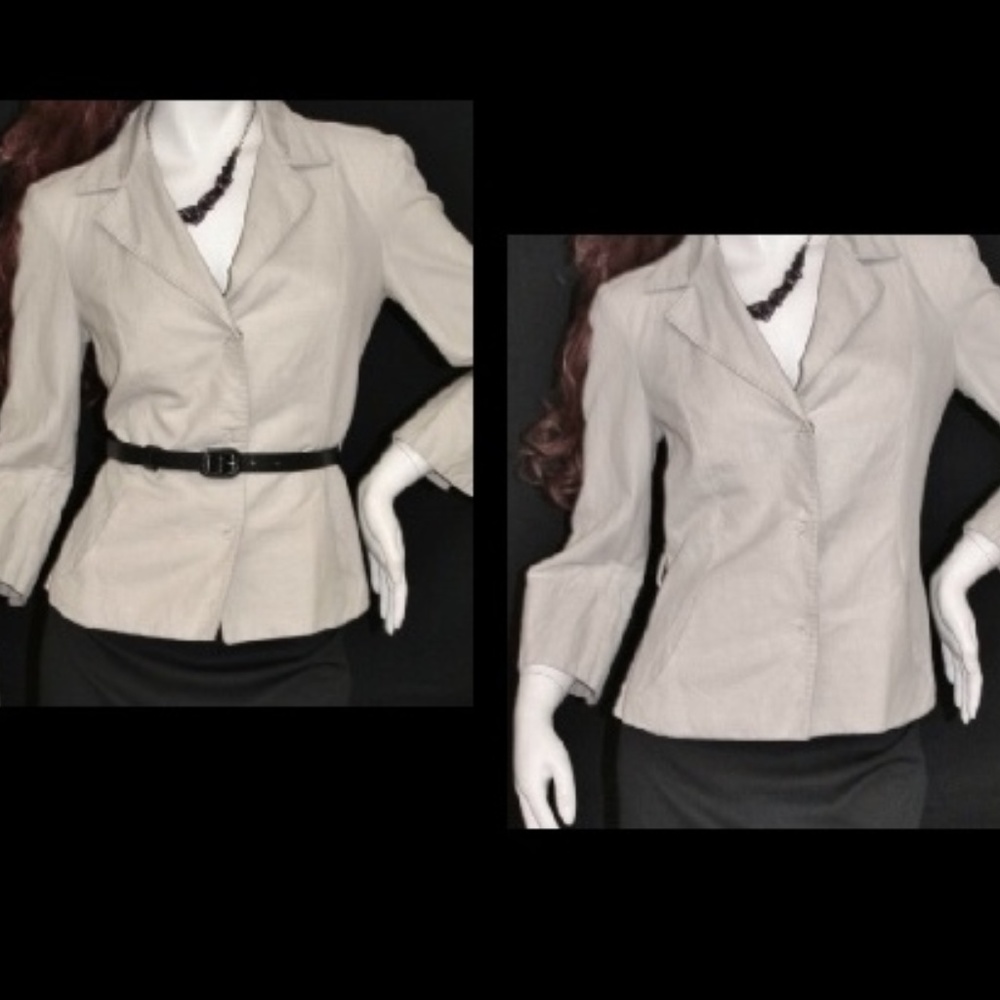 Italian Linen/Cotton Day 2 Nite Blazer Jacket - Picture 2 of 8